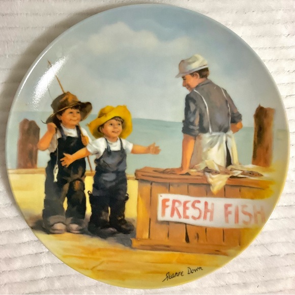 Knowles Other - Knowles Norman Rockwell vintage Fish Story Limited Edition China Plate